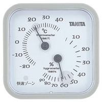 タニタ 温湿度計 グレー TT557GY