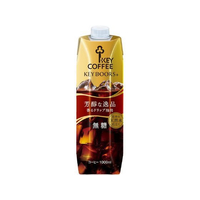 キーコーヒー KEYDOORS+リキッドコーヒー テトラプリズマ 無糖 1000ml 1本 F815873