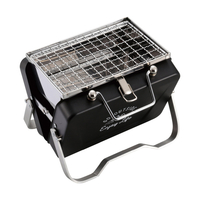 キャプテンスタッグ モンテ V型卓上グリル B6型 ブラック UG0078VｶﾞﾀｸﾞﾘﾙB6ﾌﾞﾗﾂｸ