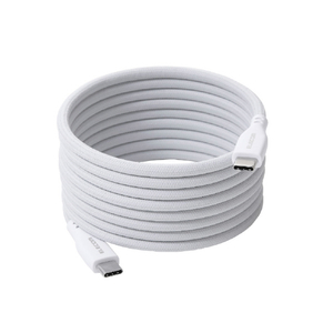 エレコム まとまるマグネットケーブル(USB Type-C - USB Type-C/メッシュ) 2m ホワイト MPA-CCTMG20WH-イメージ2