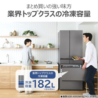 東芝 GR-A540WF(ZH) 【フレンチドア】535L 6ドア冷蔵庫 アッシュ