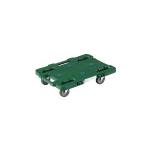 トラスコ中山 TRUSCO　ルートバン　400X600　4輪自在　緑 MPB-600J-GN-イメージ1