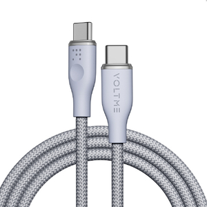 VOLTME ナイロン 充電ケーブル USB-C&USB-C 60W グレー C2161-イメージ1