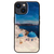 ikins iPhone 14用天然貝ケース 名所シリーズ サントリーニ島 I23571I14-イメージ1
