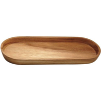スワンソン商事 アカシア オーバルトレー L CU-057 FC251LG-2586100