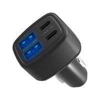 カシムラ DC／USB 4ポート 72W C2A2 FCK620D-DC079