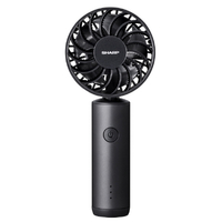 SHARP ハンディファン ブラック系(メタリックアッシュ) PJ-HS01-B