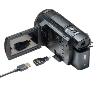サンワサプライ HDMI変換アダプタ マイクロHDMI AD-HD09MCK-イメージ3