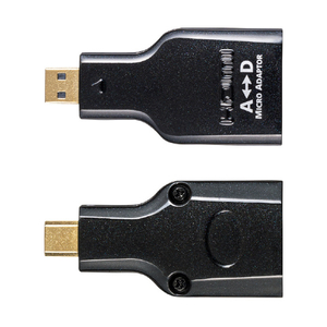 サンワサプライ HDMI変換アダプタ マイクロHDMI AD-HD09MCK-イメージ5