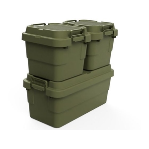 トラスコ中山 トランクカーゴ フラット天板仕様 30L ОD色 1910G400390オリーブドラブ(OD)30 FC506GU-2073997-イメージ3