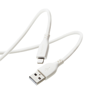 エレコム iPhone充電ケーブル(2．0m) ライトニング USB-A 高耐久 iPhone iPad シリコン素材 ホワイト MPA-UALSS20WH-イメージ2