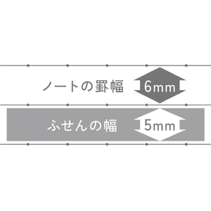 コクヨ キャンパス ルーズリーフのためのふせん A7専用 30×5mm 30枚×4色入り FCJ623R-ﾉ-M761-イメージ9