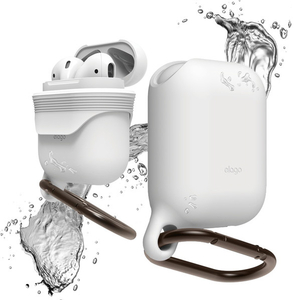 elago AirPods WaterProof Hang Case for AirPods elago ホワイト EL_APDCSSCWD_WH-イメージ1