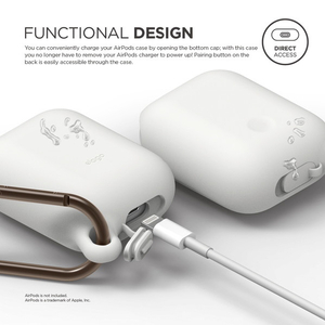 elago AirPods WaterProof Hang Case for AirPods elago ホワイト EL_APDCSSCWD_WH-イメージ2