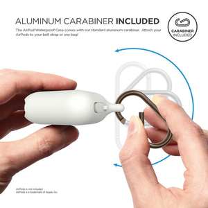 elago AirPods WaterProof Hang Case for AirPods elago ホワイト EL_APDCSSCWD_WH-イメージ4