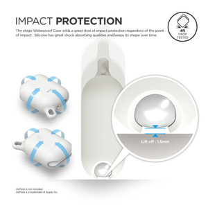 elago AirPods WaterProof Hang Case for AirPods elago ホワイト EL_APDCSSCWD_WH-イメージ5
