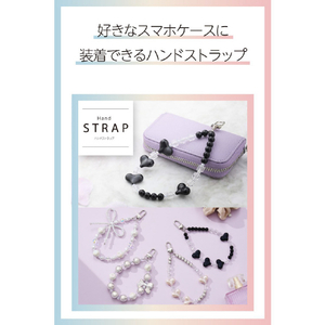 エレコム ハンドストラップビーズ ブラック P-STHBEHBK-イメージ3