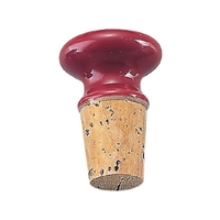佐藤金属興業 陶器ボトルストッパー ワインレッド FCL5834-030814002
