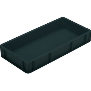 岐阜プラスチック工業 導電性TP型コンテナー TP-361B導電 ブラック FC174GX-1493403-イメージ1