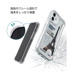 Dparks iPhone 12 mini用スピリットPLUS クリアケース LANDMARK-USA DS20572I12MN-イメージ14