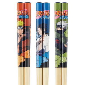 スケーター 竹箸21cm(3P) NARUTO オレンジ・ブルー・グリーン ANT4Tﾅﾙﾄﾀｹﾊｼ21CM3P-イメージ2
