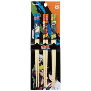 スケーター 竹箸21cm(3P) NARUTO オレンジ・ブルー・グリーン ANT4Tﾅﾙﾄﾀｹﾊｼ21CM3P-イメージ3