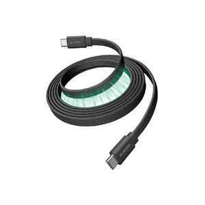 エレコム まとまるマグネットケーブル(USB Type-C - USB Type-C/フラット) 1m ブラック MPA-CCTMGF10BK-イメージ1