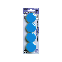コクヨ カラーマグネット 直径40mm 4個入 青 10パック FC03214-ﾏｸ-40NB