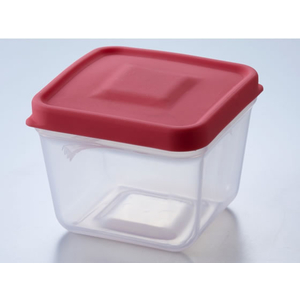 旭電機化成 ふたがトングになる保存容器 175ml サ-モンピンク FC497PU-ATN-01SP-イメージ1