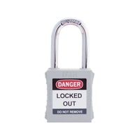 IFAM/ロックアウト用南京錠 スチール製シャックル 白 0 44660 FC283VC-3860967