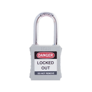 IFAM/ロックアウト用南京錠 スチール製シャックル 白 0 44660 FC283VC-3860967-イメージ1