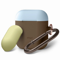 elago AirPods DUO HANG CASE カラビナ付き ダークブラウン EL_APDCSSCDD_DB