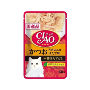 いなば CIAO パウチ かつお ささみ入りほたて味 40g FCR8385-イメージ1