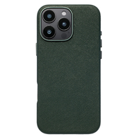 ユニケース iPhone 16 Pro用Mag Plain Case グリーン UNI-CSIP24MP-2MPGN