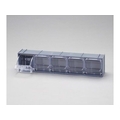 エスコ マルチストール 5列 クリスタル 600×133×132mm FCD213F-EA957AA-2