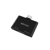 バッファロー スマホ・タブレット向け USB-C 2ポートハブ PD対応 ブラック BSHM2U100C1PBK