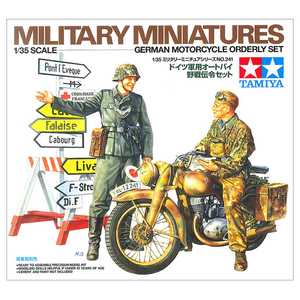 タミヤ 1/35 ドイツ軍用オートバイ 野戦伝令セット 1/35 ミリタリーミニチュアシリーズ No.241 ﾀﾐﾔMM ﾄﾞｲﾂ ｸﾞﾝﾖｳｵｰﾄﾊﾞｲ S-イメージ2