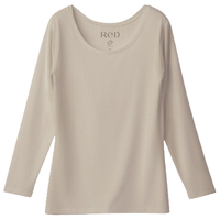 MTG ReD バイタルテック Uネックインナー長袖 S ベージュ VW-BB-V30A-S