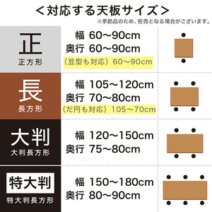 ニトリ こたつ掛ふとん 長方形 モカ 7608574-イメージ7
