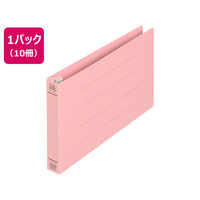 プラス フラットファイル厚とじ ノンステッチ 統一伝票用 ピンク 10冊 F829159-76038
