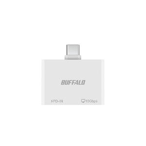 バッファロー スマホ・タブレット向け USB-C 2ポートハブ PD対応 ホワイト BSHM2U100C1PWH-イメージ3