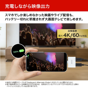 バッファロー スマホ・タブレット向け USB-C 2ポートハブ PD対応 ホワイト BSHM2U100C1PWH-イメージ8