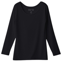 MTG ReD バイタルテック Uネックインナー長袖 M ブラック VW-BB-K90B-M