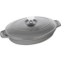 STAUB ストウブ オーバルホットプレート 23cm グレー 40509-581 FC555LZ-8877610