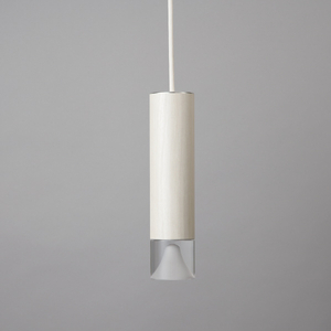 オリンピア照明 LED1灯 円筒ペンダント照明(木目調) アイボリー MPN06-V-イメージ2