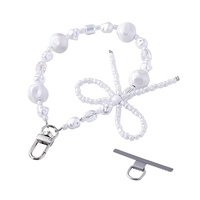 エレコム ハンドストラップビーズ パール P-STHBEPAL