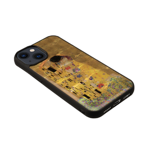 ikins iPhone 14用天然貝ケース 名画シリーズ 接吻 I23574I14-イメージ2