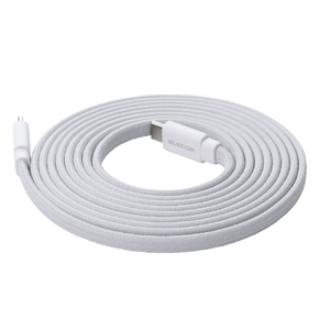 エレコム まとまるマグネットケーブル(USB Type-C - USB Type-C/フラット) 2m ホワイト MPA-CCTMGF20WH-イメージ2