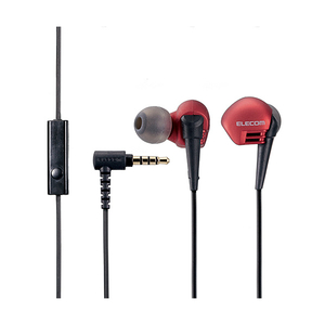 エレコム イヤフォンマイク レッド EHP-GB10MXRD エレコム イヤフォンマイク レッド EHP-GB10MXRD