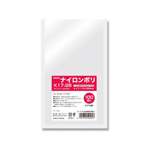 ヘイコー ナイロンポリ K17-28 100枚 FC117SE-006679811-イメージ1